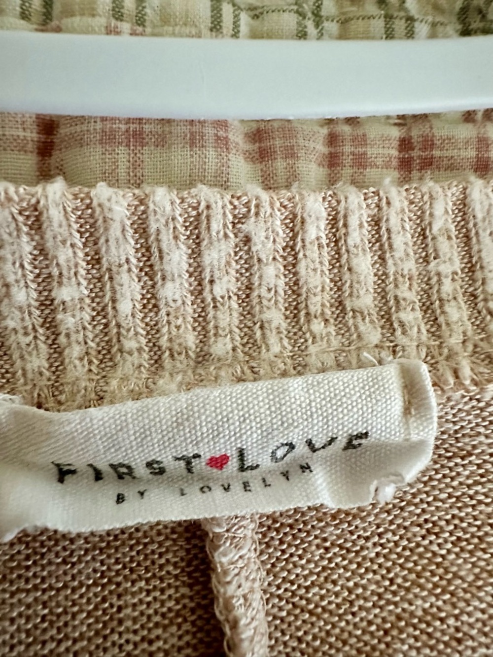 First Love Cream Boatneck Lightweight Sweater - Picture 3 of 7